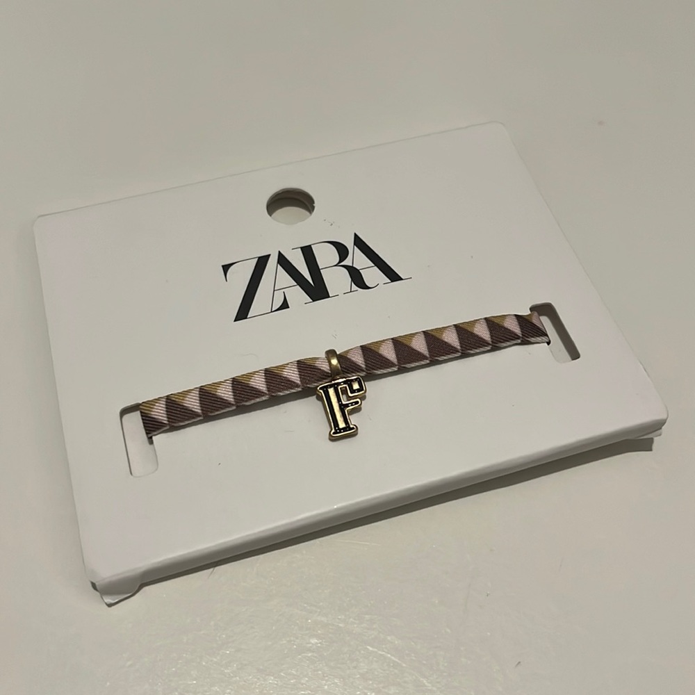 Free with purchase - “F” bracelet, Zara